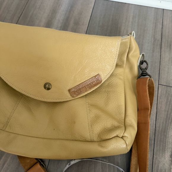 Poppy seeds genuine leather satchel bag - Picture 6 of 8